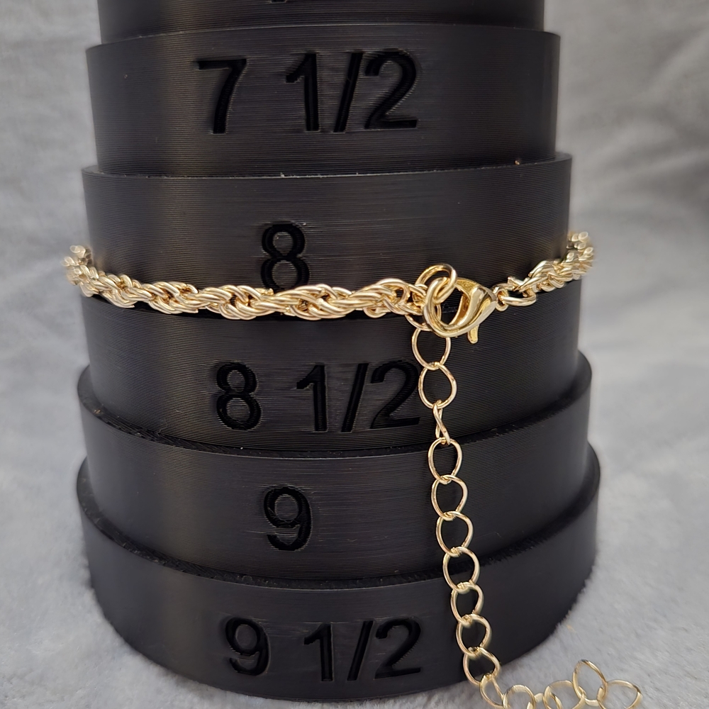 Elegant Gold Fashion Rope Chain Anklet/Bracelet NWOT